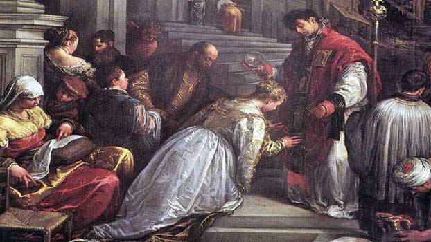 Sv. Valentýn skonal
mučednickou smrtí