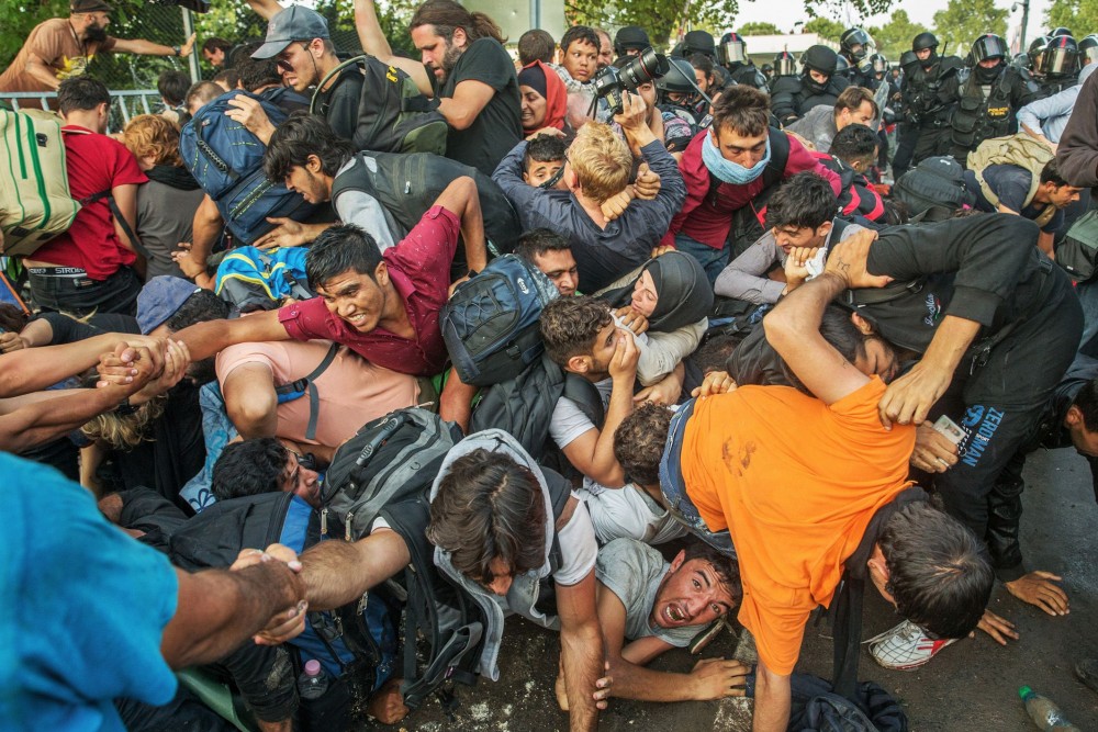 Soutěž Czech Press Photo
vyhrál snímek s uprchlíky