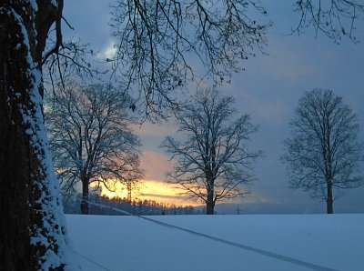 Sluníčko zapadá.