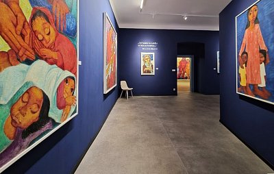 Z expozice Míly Doleželové v Univerzitním centru Masarykovy univerzity v Telči