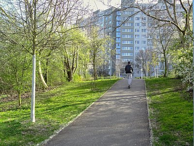 Sídliště zjara