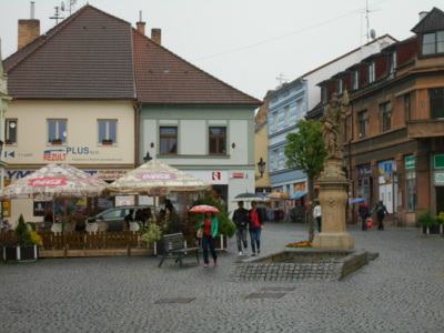 Písek - prší