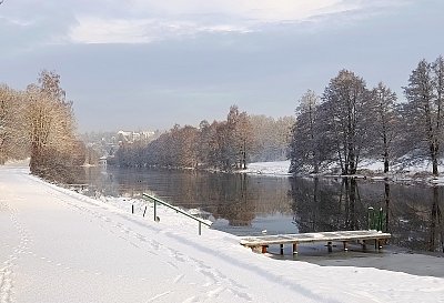 Ráno u Sázavy.
