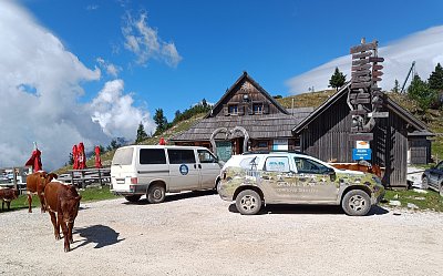 Setkání na Veliké planině v Julských Alpách