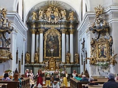 Sobotní  "Noc kostelů"  chrám Nanebevzetí Panny Marie v Ústí nad Orlicí