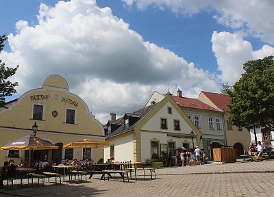Na náměstí ve Štramberku