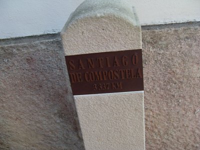 Výchozí bod do Santiaga de Compostela v Červeném Kostelci