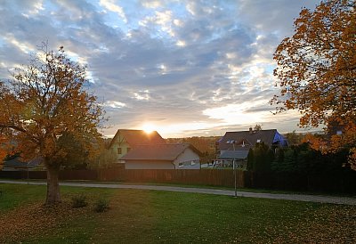 Včerejší západ slunce